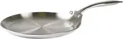 Blomsterberg's 10.2 Inch Crepe Pan, 48 x 26 x 7cm, Stainless Steel, No Nonstick Coating