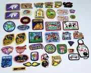 Lot of 42 NOS Girl Scout Badges Pumpkin Patch Holiday Baking Summer Fun Camping