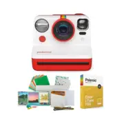 Polaroid NOW Instant Camera Generation 2 Red wFilm Kit and Color Instant Film