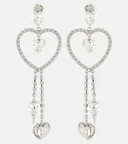 [Alessandra Rich] Alessandra Rich Embellished pendant earrings One Size silver