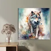 Abstract Wolf Painting Limited Edition High Quality Home Decor Australian Made