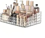 Taoluwin Makeup Organiser, Cosmetic Storage Display Case, Partitioned Storage for Easy Access, Versatile for Desktop Items, Ideal for Cosmetics, Office Supplies & Crafts