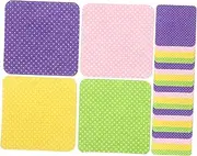 WRITWAA 4 Reusable Makeup Remover Pads Nail Glue Remover Towelettes Travel Nail Cleaner Cloths for Polish Removal Soft Absorbent Wipes