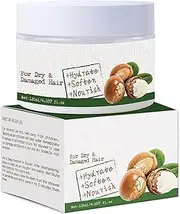 iiniim 1Pc Shea Butter Hair Mask 120ML Deep Conditioning Treatment for Dry Damaged Hair Repair Moisturizing Nourishing Hair Care White One Size