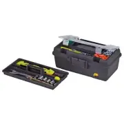 Plano Tool Box 13 in Compact Durable Polypropylene with Molded Padlock Tab Tray