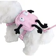 Dog Backpack with Harness | Adjustable Puppy Harness Backpack - Adjustable Travel Hiking Walking Harness Backpack for Small Medium Dogs