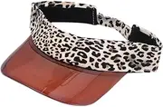 [Holibanna] Leopard Print Cap Mens Visor Leopard Pattern Cap Adjustable Cap Glowing Snapback Cap Man Hat Costume Bonnet Fast Dry Visor Visors Sun Hat Men Hat Cotton Yellow