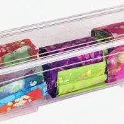 ClearArt XL Organizer Bins: 4-Pack Extra Long Storage with Lids