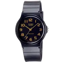 在飛比找Yahoo奇摩購物中心優惠-CASIO 超輕薄感指針錶(MQ-24-1B2)-黑x金色數