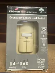 NEW Eaton OS310R-V Occupancy Sensor Dual 3-Way Switch with Nightlight and LED