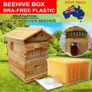 7 Upgraded Auto Beehive Cedarwood Bee hive Frames+ Beekeeping Brood Box Wood