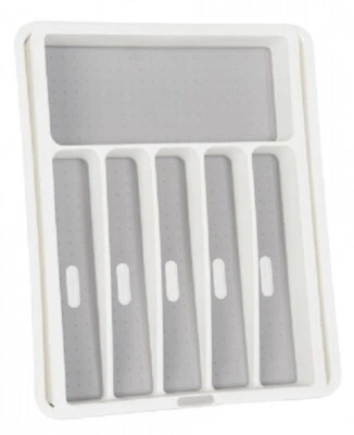 madesmart EXPANDABLE CUTLERY TRAY 33.7x40.2x5.2cm 8-Sections Grip Base*USA Brand
