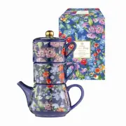 Ashdene Bone China Bluebell Garden Party Tea for Two 400ml Teapot & 2 Teacups