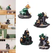 Waterfall Backflow Incense Burner Home Decor Piece for Relaxation