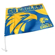 West Coast Eagles AFL CAR Flag includes Pole