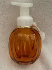 BATH & BODY WORKS GLASS PUMPKIN SOAP Holder DISPENSER New