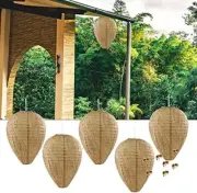 3-6x Wasp Nest Decoy Hanging Fake Hornets Deterrent Paper Drive Beehive Lantern