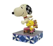 Peanuts by Jim Shore - Snoopy & Woodstock Roller Skating