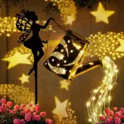 Solar Lights Outdoor,Solar Watering Can Light,Solar Garden Lights Waterproof Met