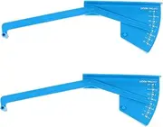 Yardwe Lawn Mower Deck Level Gauge Wide Range 2 Pcs Mower Walk-Behind Leveling Tool for Safe Mowing