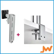 Atdec AWMS-1340 130mm Arm Heavy-Duty F Clamp - Silver