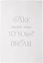 Gelato Pique PSGG252837 Women's OWHT F Sleep Logo Design Imabari Towel Blanket, OWHT, F