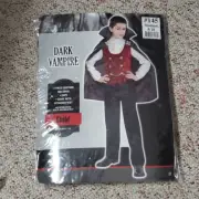 NEW IN PACKAGE CHILDS DARK VAMPIRE COSTUME