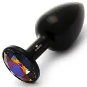 Rosebuds Aluminium Butt Plug Black Medium - Volcano