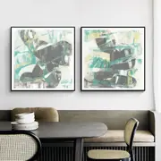 Abstract tree 2 sets Canvas Wall Art