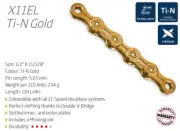 KMC X11EL-1 11-Speed Chain Ti-N Gold