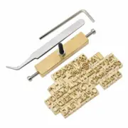 Leather Mould Stamp For Custom Design Letter Number Embossed Dies Foil Hot Stamp