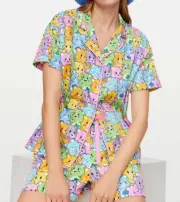 NEW PETER ALEXANDER CARE BEAR TOP & SHORTS PJ SET WOMENS XL RRP$129 NO POUCH