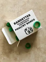 Bandettes For Poultry (Size 9) Clip Celluloid Leg Bands 25/Pieces/ Gallos