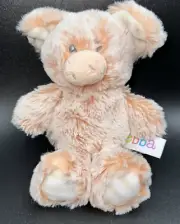 NWOT! Aurora Ebba Baby Piglet Pig Peach Lovey Plush Rattle Cuddler Mini Toy 7"