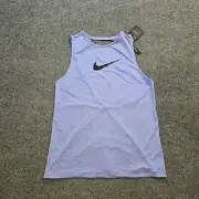 Nike Top Womens Size XL Purple Tank Sleeveless Dri Fit Open Back Athletic Casual