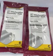 X2 STRYKER SAGE 2% CHLORHEXIDINE GLUCONATE PATIENT PRE-OP CLOTHS 1 PACK/6 CLOTHS