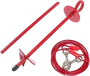 BESPORTBLE 1 Set of Dog Tie Fixator 360 Degree Swivel Stake Outdoor Pet Dog Fixing Supply