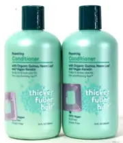 2 Bottles Thicker Fuller Hair 12 Oz Repairing Organic Quinoa Keratin Conditioner