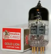 1 X Genalex Gold Lion ECC88/6922 tube, Brand New in Box