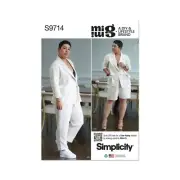 Simplicity Sewing Pattern S9714 R11707 Jacket Pants Shorts MIMI G Sz 8-16