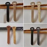 5pPcs Genuine Leather Zipper Puller Bag Backpack Clothes Replacement Zips Pull