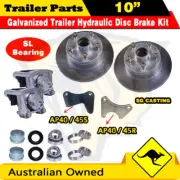 Trailer Galvanized Hydraulic 10" Disc Brake Kit SL Marine Boat Caravan Caliper