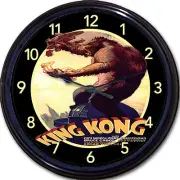 King Kong Horror Movie Poster Wall Clock Fay Wray Gorilla Ape Monkey NY 10"
