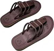 Men Beach Sandals - Quick Dry Flat Sandals, Quick Dry Pool Sandals Nonslip Flops Non-Slip for Zankie