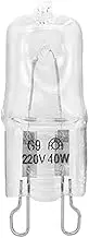 2X 40W Halogen Lamp Light Bulb Globe for Pyroluxe Oven Microwave G9 Warm White