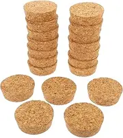 BEBEMOKO Wooden Cork Stopper Natural Soft Wood Wine Corks Bottle Sealing Cover Beverage Bottle Stopper Suitable for Homes Restaurants