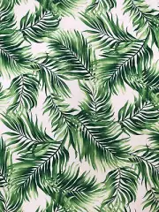 Big Leaves Design on Polyester Spandex Fabric