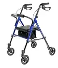 Lumex Set N' Go Rollator, Height-Adjustable, Rolling Walkers for Seniors with Se