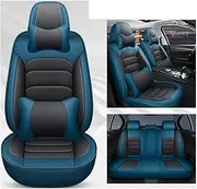 Universal Car Seat Cover Compatible with Citroen All Car Models C4 Picasso C3 C5 C6 DS4 DS5 DS6 DS7 Car Accessories Interior Details(Black red 5 seats-02)