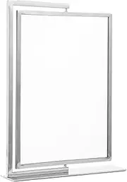 Folpus Poster Holder Double Sided Display Card Holder KT Board Vertical Stand Advertising Frame Price Tag Holder for Business Home, Silver